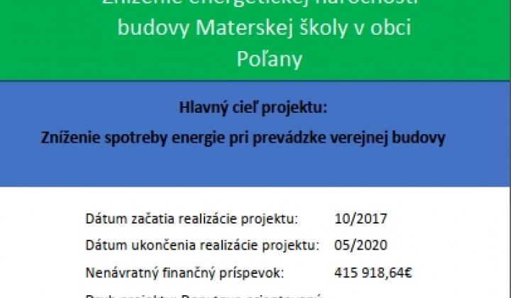 Úradná tabuľa / Projekt Poľany - foto